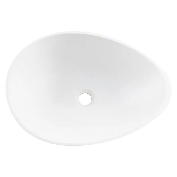 Cipì Nasadni umivaonik - Š x D: 53 x 38 cm, Bijela boja - Pogled odozgo