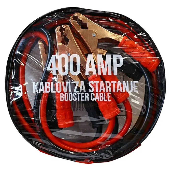Kleme za akumulator 400A - Duljina: 2,4 m - Pogled sprijeda