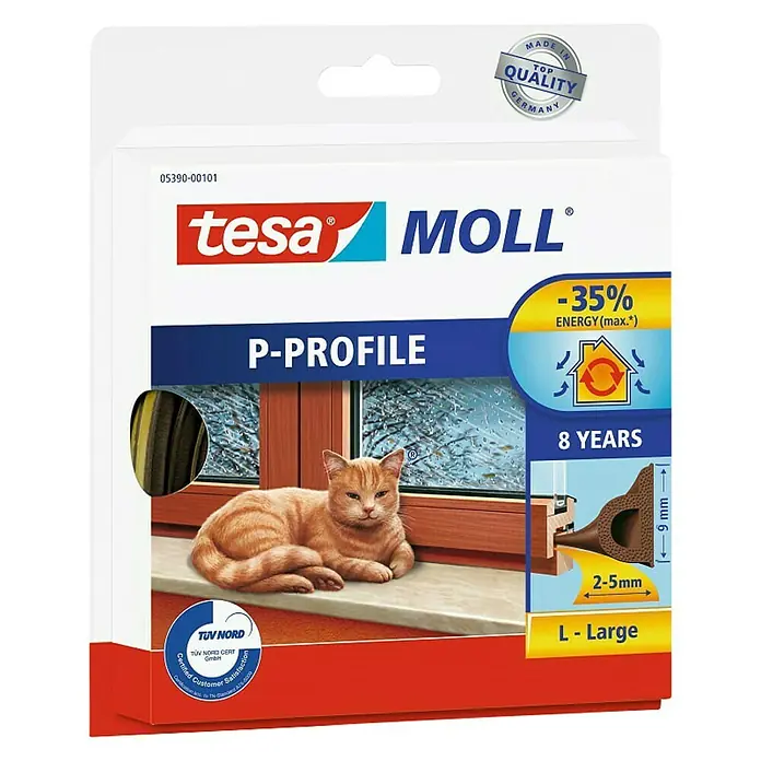 Tesa Brtva za prozore - Duljina: 25 m - Pogled sprijeda