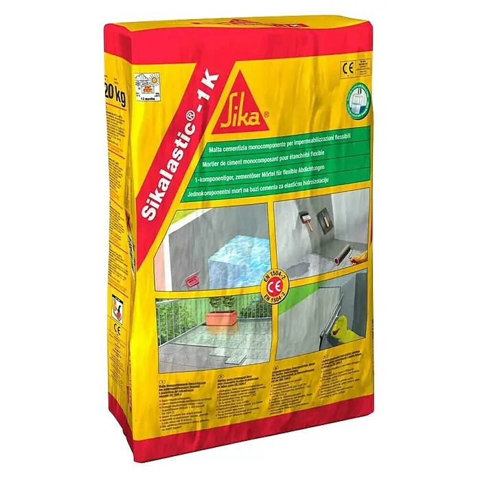 Sika Hidroizolacijska masa - 20 kg, Svijetlosive boje, Jednokomponentno - Dijagonalni pogled