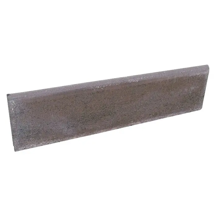 Semmelrock Rubnjak - Smeđe boje, Beton, D x Š x V: 75 x 5 x 25 cm - Dijagonalni pogled