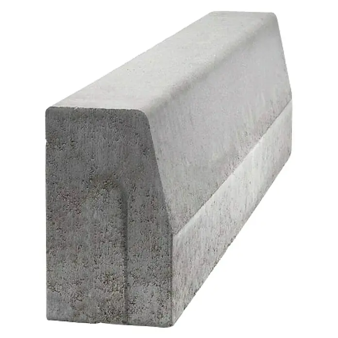 Semmelrock Rubnjak Mediterran - Sive boje, Beton, D x Š x V: 100 mm x 15 cm x 25 cm - Dijagonalni pogled