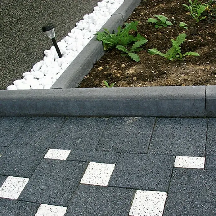 Zobec Rubnjak - 100 x 5 x 20 cm, Beton, Crne boje - Živopisni prikaz