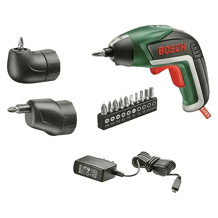 Bosch Akumulatorski odvijač IXO V set - 3,6 V, 1 baterija, 1,5 Ah, Broj okretaja pri praznom hodu: 0 okr/min - 215 okr/min - Dijagonalni pogled