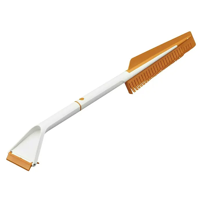 Fiskars Strugač leda s četkom Snowxpert - Duljina: 67 cm, Širina strugalice: 8,5 cm - Dijagonalni pogled