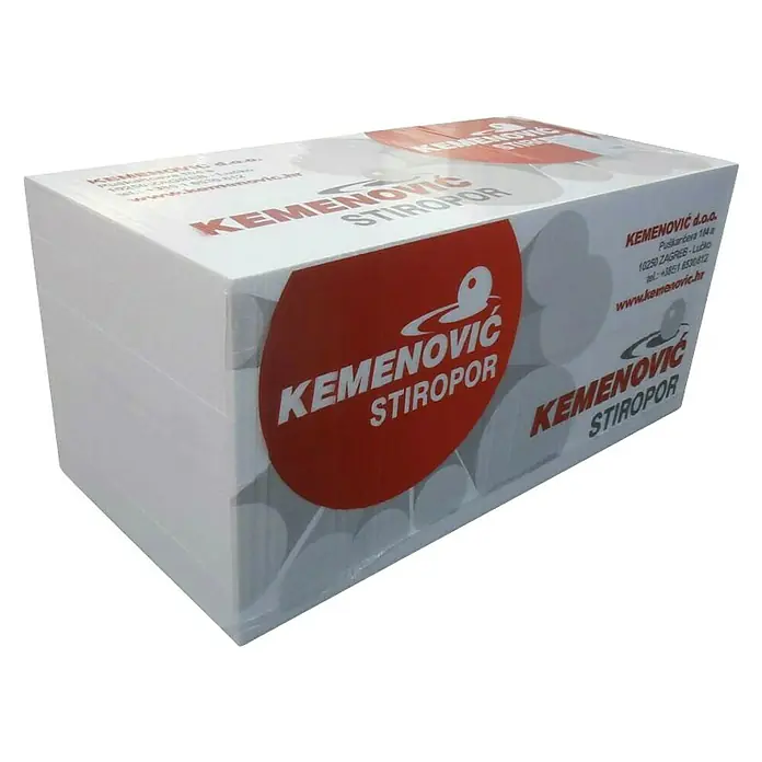 Kemenović Stiropor ploča EPS 100 - D x Š x V: 1.000 x 500 x 10 mm, Bijele boje - Dijagonalni pogled