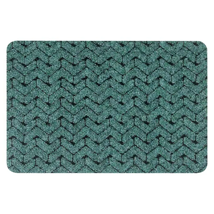 Tepih Centar Otirač Kingsize - Zelene boje, D x Š: 40 x 60 cm - Pogled s gornje strane