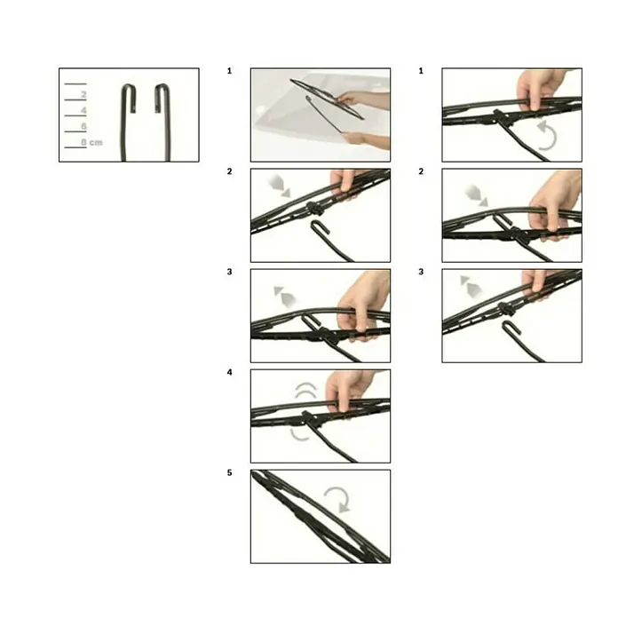 Bosch Metlica za brisače - 400 mm - Pogled sprijeda
