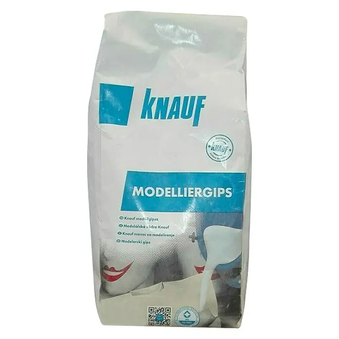 Knauf Gips za modeliranje - 1 kg - Pogled sprijeda