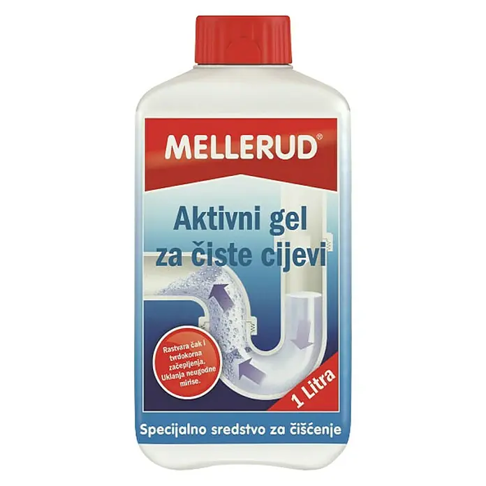 Mellerud Sredstvo za čišćenje cijevi - 1 l, Boca - Pogled sprijeda