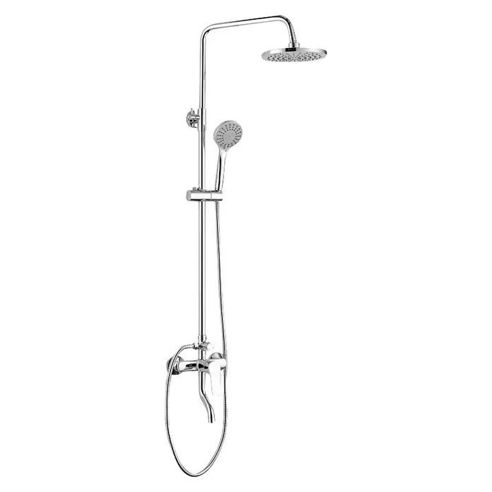 Aquaart Sustav tuš garniture Milano - Krom boje - Dijagonalni pogled