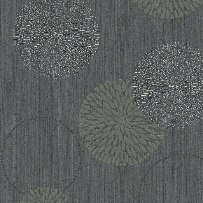 AS Creation Flis tapeta Vilies spot - Sivo-crne boje, Ukras, D x Š: 10,05 x 0,53 m - Detaljan prikaz