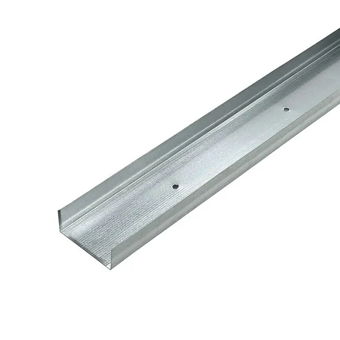 UW profil za suhu gradnju - 3.000 x 100 x 40 mm, Čelik - Detaljan prikaz
