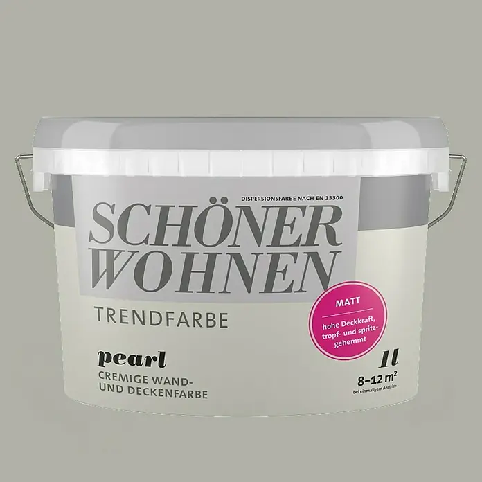 SCHÖNER WOHNEN-Farbe Unutarnja disperzijska boja - Pearl, 1 l - Pogled sprijeda