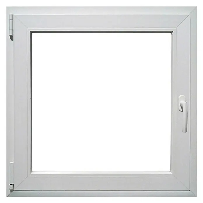 PVC prozor s kvakom - Š x V: 100 x 100 cm, DIN lijevo, Bijele boje - Pogled sprijeda