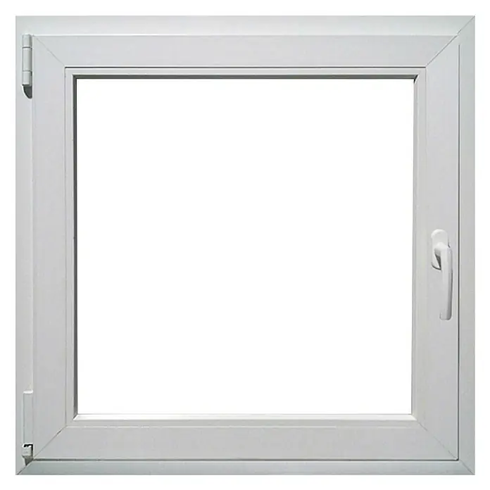 PVC prozor s kvakom - Š x V: 120 x 120 cm, DIN lijevo, Bijele boje - Pogled sprijeda