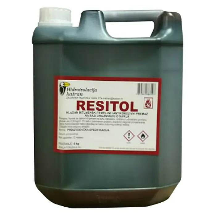 Katran Bitumenski premaz Resitol - 5 kg - Pogled sprijeda