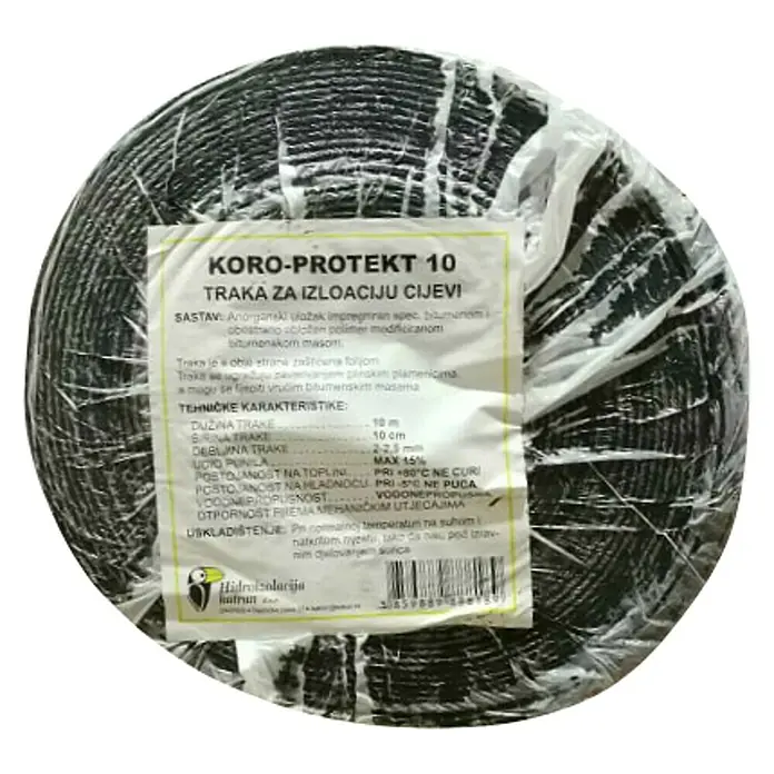 Katran Traka za izoliranje - D x Š: 10 m x 10 cm - Pogled odozgo