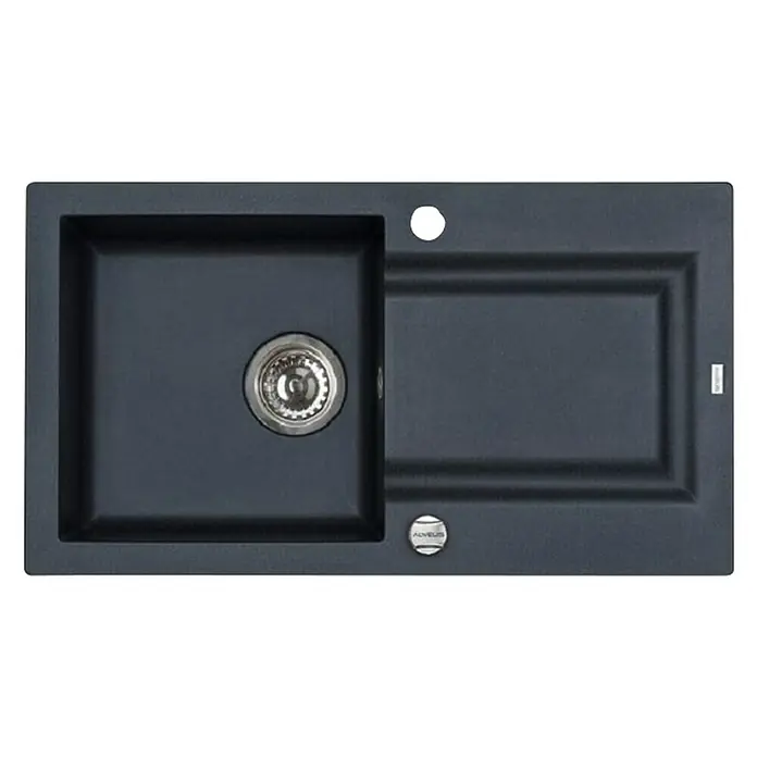 Alveus Ugradbeni sudoper Falcon 30 Carbon - Granit, 43,5 cm x 78 mm - Pogled s gornje strane
