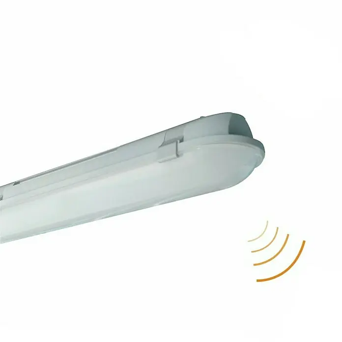 LED-Feuchtraum-Lichtleiste - 36 W, Länge: 125 cm, Bewegungssensor, Neutralweiß, IP65 - Detailaufnahme