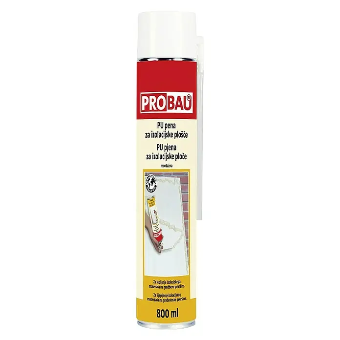Probau Pjena za pištolj - 800 ml, Poliuretan (PU) - Pogled sprijeda