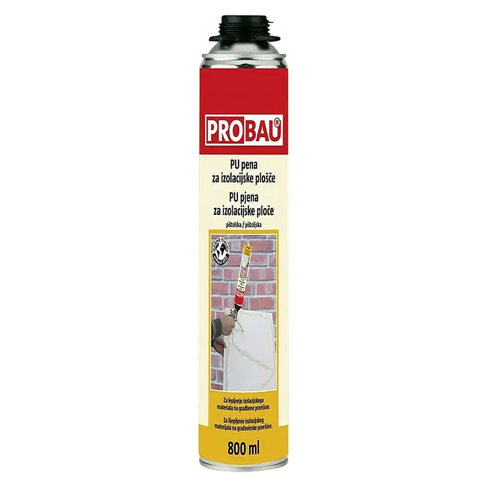 Probau PU pjena za pištolj - 800 ml, Poliuretan (PU) - Pogled sprijeda