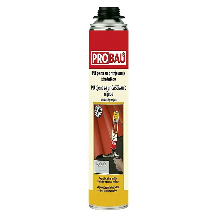 Probau PU pjena za pištolj - 750 ml, Poliuretan (PU) - Pogled sprijeda