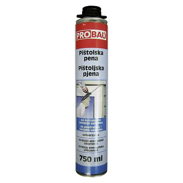 Probau PU pjena za pištolj - 750 ml - Pogled sprijeda