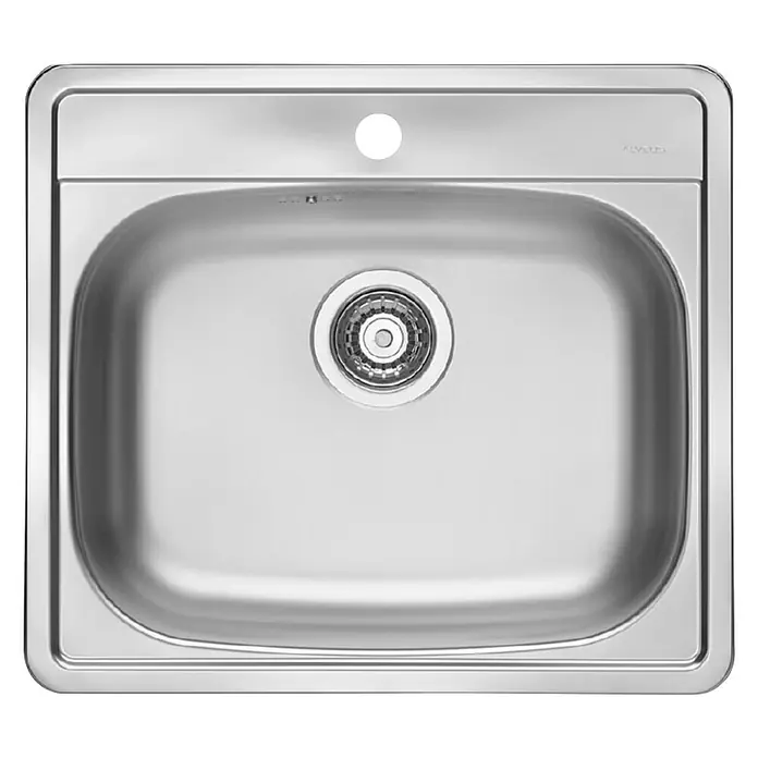 Alveus Ugradbeni sudoper More 10 - Čelik, 500 x 560 x 166 mm - Pogled s gornje strane