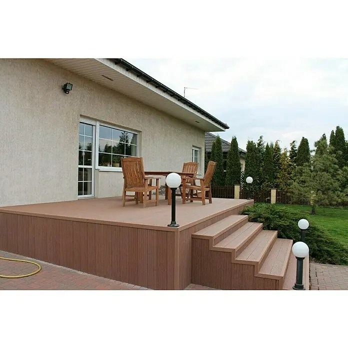 WPC daska za terasu Bambus - 200 x 15 x 2,5 cm, Smeđe boje - Živopisni prikaz