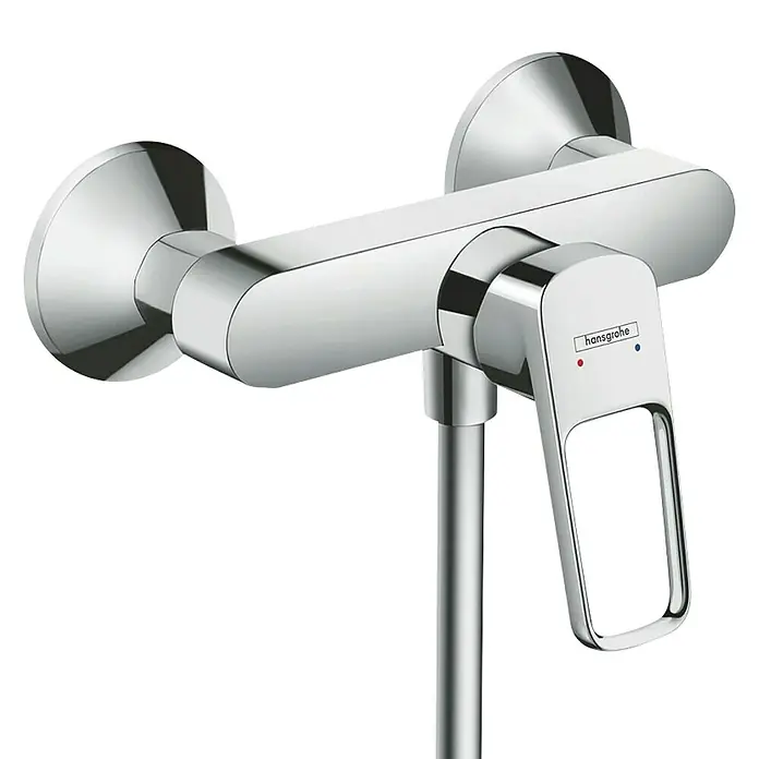 Hansgrohe Logis Loop Miješalica za tuš - Krom, Sjaj - Dijagonalni pogled
