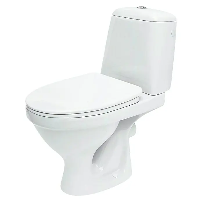 Cersanit WC monoblok Roma Baltik - 625 x 355 x 755 mm, Keramika, Bijele boje - Dijagonalni pogled