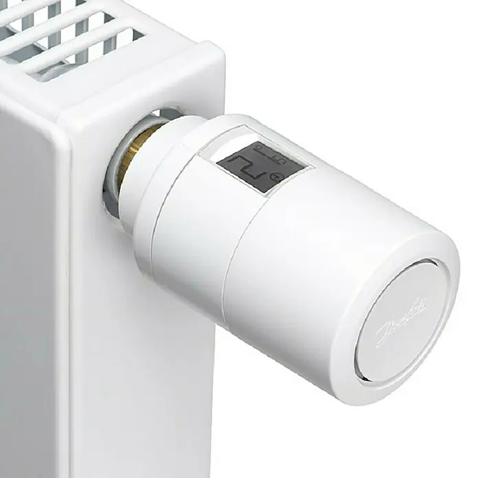 Danfoss Radijatorska termostatska glava Eco Home, Bluetooth - LCD zaslon - Detaljan prikaz