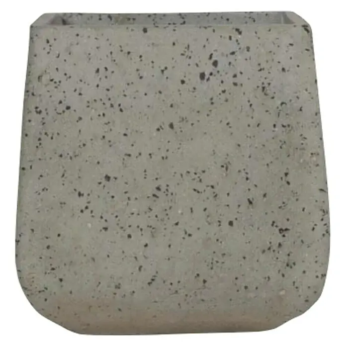 Plastična žardinjera Cement Lava - Vanjska dimenzija (D x Š x V): 32 x 32 x 32 cm, Beton, Sive boje - Pogled sprijeda