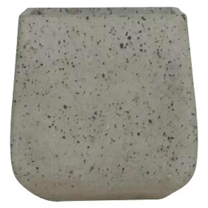 Plastična žardinjera Cement Lava - Vanjska dimenzija (D x Š x V): 22 x 22 x 22 cm, Beton, Sive boje - Pogled sprijeda