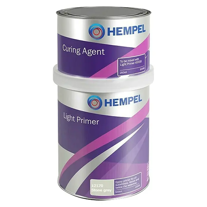Hempel Dvokomponentni premaz - 750 ml, Kameno siva - Pogled sprijeda