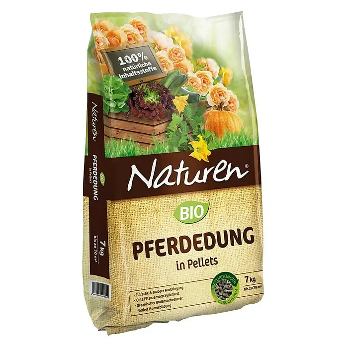 Naturen Organsko stajsko gnojivo - 7 kg, Sadržaj je dovoljan za: 70 m² - Dijagonalni pogled