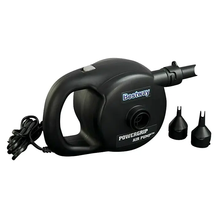 Bestway Električna pumpa za zrak PowerGrip - 230 V, 3 priključka za ventil - Pogled s desne strane