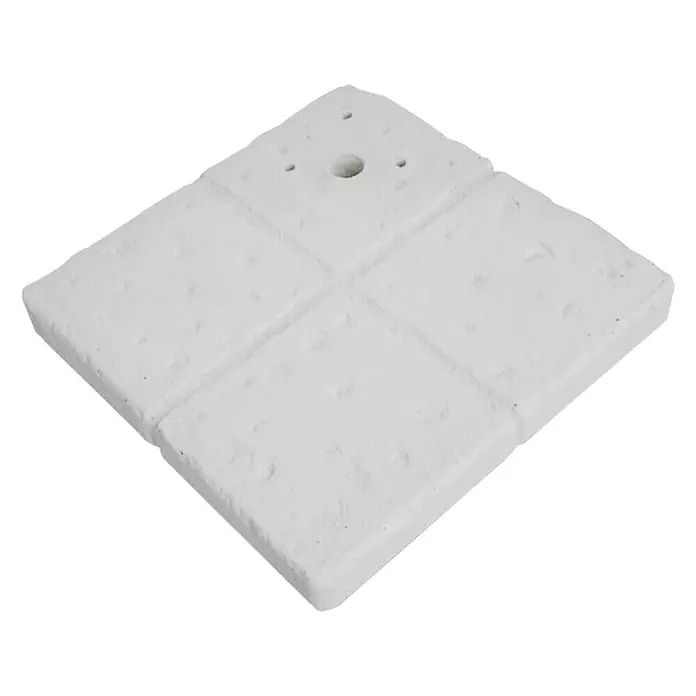 Stalak za vrtnu slavinu - 38 x 38 x 4,5 cm, Bijele boje - Dijagonalni pogled