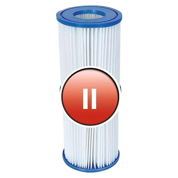 Bestway Flowclear Filter kartuša - Namijenjeno za: Flowclear pumpe za filtriranje 2.006 l/h, Flowclear pumpe za filtriranje 3.028 l/h, 2 Kom. - Pogled sprijeda