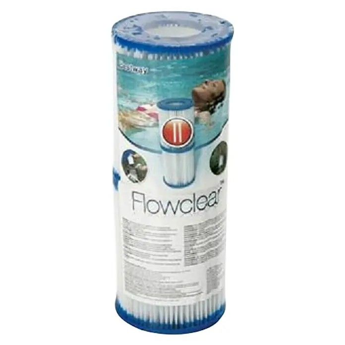 Bestway Flowclear Filter kartuša - Namijenjeno za: Flowclear pumpe za filtriranje 2.006 l/h, Flowclear pumpe za filtriranje 3.028 l/h, 2 Kom. - Pogled sprijeda