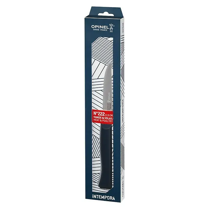 Opinel Intempora II Ausbeinmesser - Klingenlänge: 130 mm, Blau - Vorderansicht