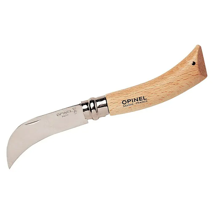 Opinel Gartenmesser - Klingenlänge: 80 mm, Gebogen - Linke Seitenansicht