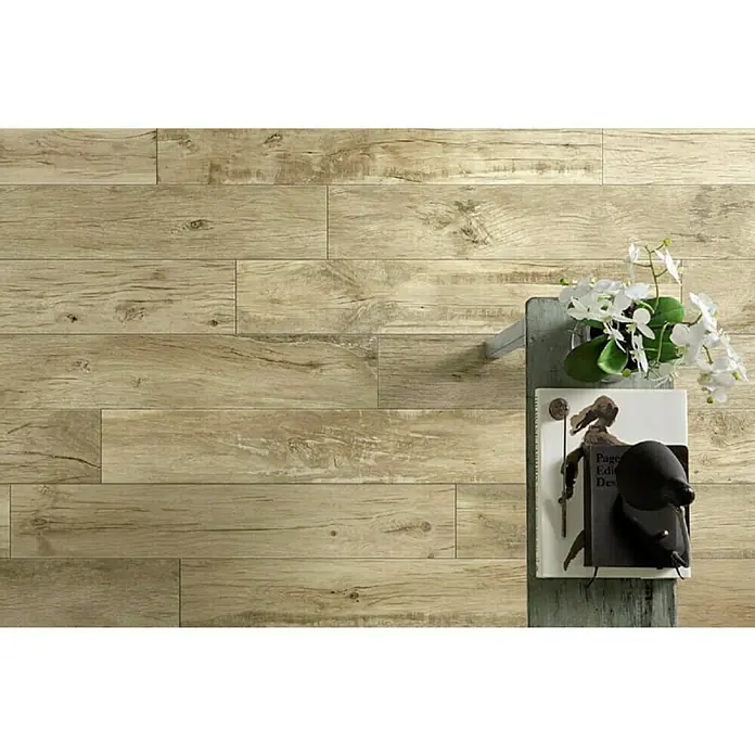 Porculanska pločica Woodmania Honey - 120 x 20 cm, Glazirano - Živopisni prikaz