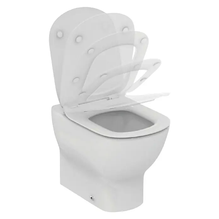 Ideal Standard Stajaća WC školjka Aquablade - Keramika, Bijele boje, Sjaj - Dijagonalni pogled