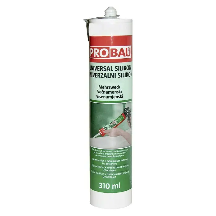 Univerzalni silikon - Prozirno, 310 ml - Pogled sprijeda