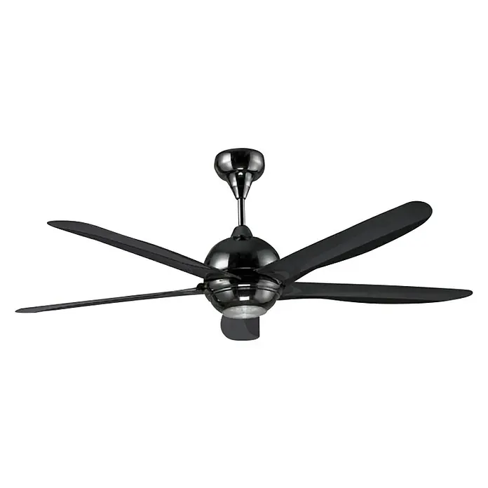 Ferotehna Stropni ventilator Pearl Black - 144 cm, Crne boje, 15 W - Pogled sprijeda