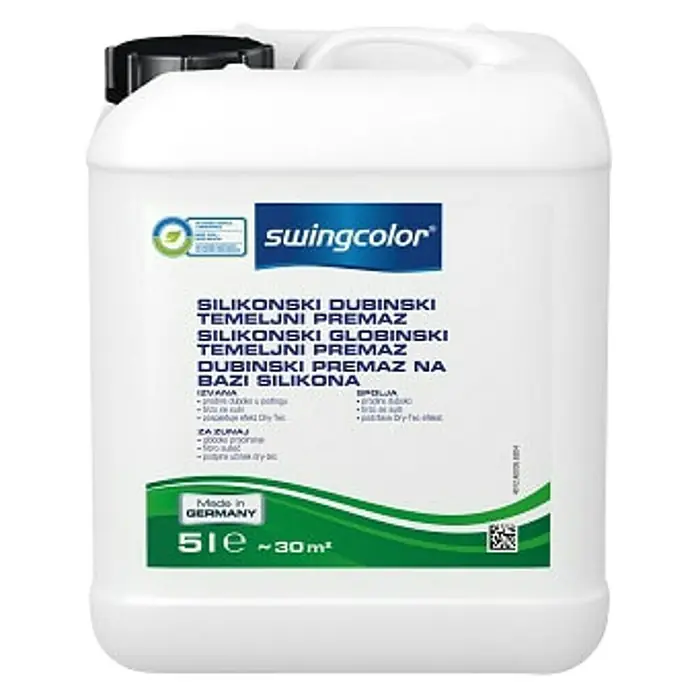 swingcolor Silikonski dubinski temeljni premaz - 5 l, Bezbojno - Pogled sprijeda