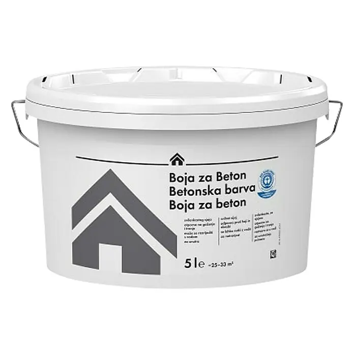 Boja za beton - Sive boje, 5 l - Pogled sprijeda