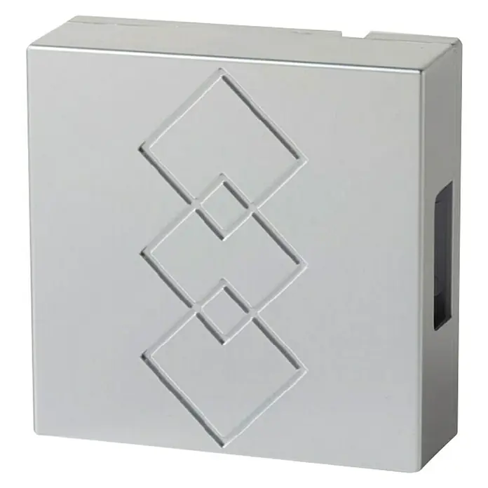 Heidemann Zvono za vrata s 2 tona - D x Š x V: 115 x 115 x 44 mm, 82 dB, Bijele boje, Plastika - Dijagonalni pogled